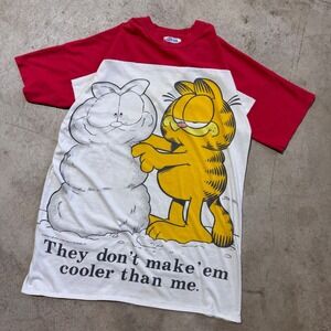 Vintage 70s Garfield They Don't Make 'Em Cooler Than Me 1978 Raglan Tee‎ Fits XL
